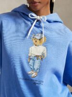 Polo Ralph Lauren Polo Women Bear Graphic Printed Hooded Long Sleeve Pullover Sweatshirts - Image 2