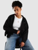 Calvin Klein Jeans Women Regular Fit Cotton Hooded Neck Zip-Front Sweatshirt