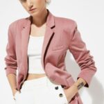 max Women Solid Notched Lapel Single-Breasted Blazers