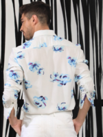 Floren Slim Fit Printed Cotton Shirt - Image 2