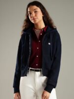 Tommy Hilfiger Women Hooded Neck Cotton Sweatshirt - Image 2